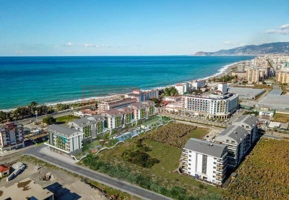 Luxuriöse Apartments in einem Projekt ganz in der Nähe des Meeres in Alanya Kargıcak