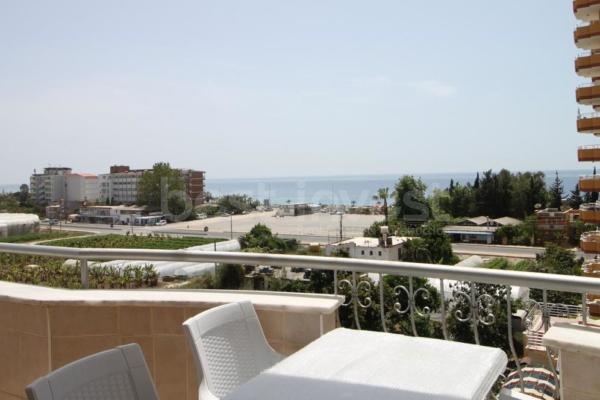 (English) 2+1 Flat for Rent with Sea and Mountain View in Mahmutlar, Alanya