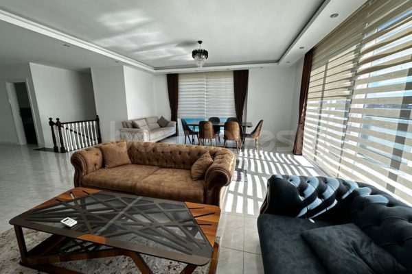 Fully Furnished Sea View 4+1 Duplex Apartment for Rent in Mahmutlar Alanya