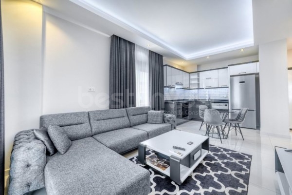 Elite Comfort and Great Location: Alanya Oba Neighborhood 1+1 Apartment!