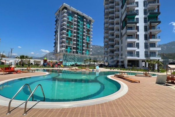Sea View Furnished 1+1 Apartment For Sale In Alanya Mahmutlar