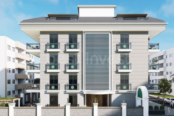 Комфортабельные и современные апартаменты 1+1 в центре Алании - новое здание в Оба Махаллеси