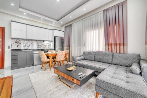 Fully Furnished 1+1 Apartment for Sale in Alanya Center
