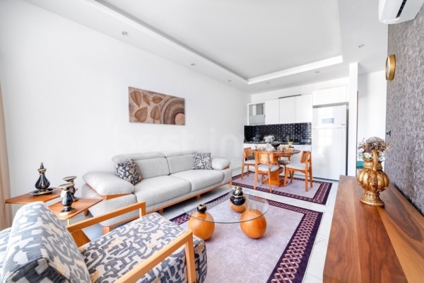 Furnished 1+1 Apartment for Sale in Mahmutlar Alanya