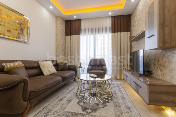 Furnished 1+1 Apartment for Sale in Alanya Mahmutlar