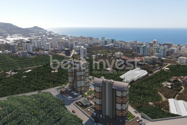 1+1 Apartment in Alanya Mahmutlar in a Project with Activities