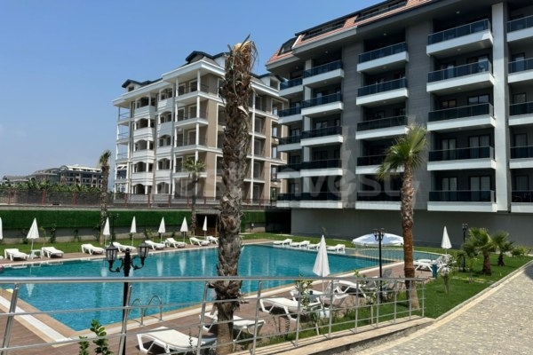 1+1 Apartment for Sale in Alanya Kargicak Complex with Activities