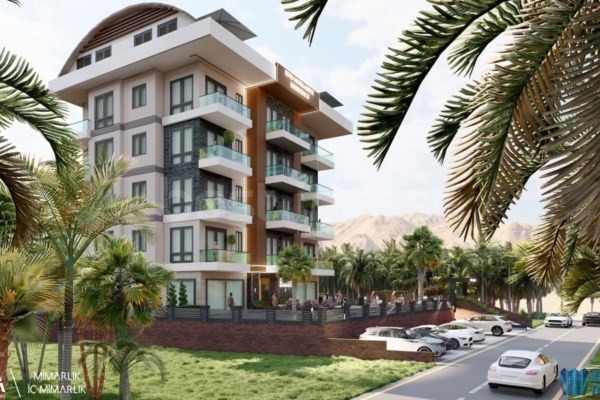 Affordable Project Close to the Sea in Alanya Payallar with Activities