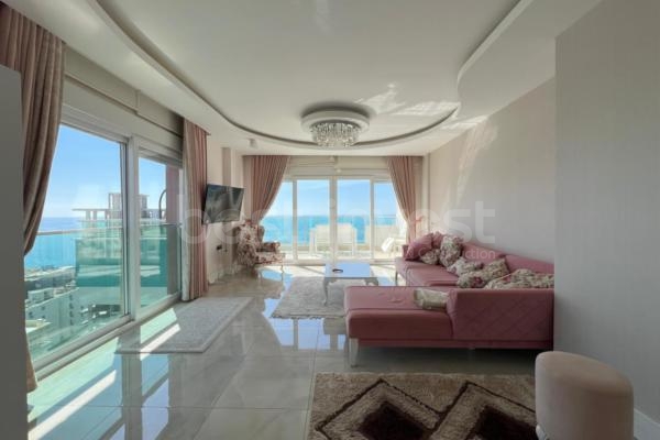 100 meters from the sea, furnished 3+1 duplex apartment with sea view!