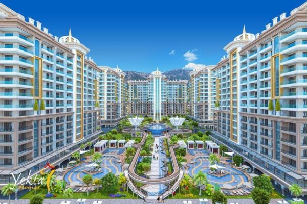 شقة 2+1 للبيع في مجمع فاخر في ماهموتلار، ألانيا